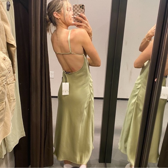 Zara Satin Dress - Picture 4 of 4